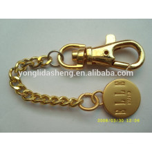 Оптовые золото / серебро / черный дешевая цена круглой формы на заказ логотип металлические брелки